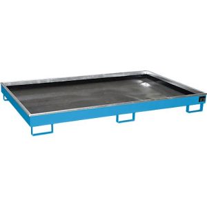 Bauer Regalwanne RW 2200-1 PE, mit PE-Einsatz, lackiert, L 2165 x B 1315 x H 230 mm, lichtblau RAL 5012 Bauer Regalwanne RW 2200-1 PE, mit PE-Einsatz, lackiert, L 2165 x B 1315 x H 230 mm, lichtblau RAL 5012