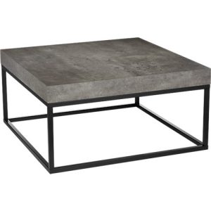 Beistelltisch Beton, B 750 x T 750 x H 380 mm, schwarz Beistelltisch Beton, B 750 x T 750 x H 380 mm, schwarz