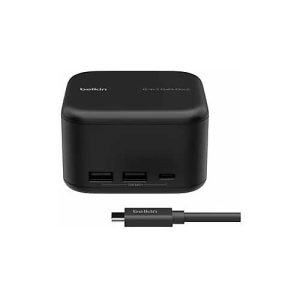 Belkin CONNECT 6-in-1 Core GaN – Dockingstation – USB-C – HDMI – 1GbE – 130 Watt Belkin CONNECT 6-in-1 Core GaN – Dockingstation – USB-C – HDMI – 1GbE – 130 Watt