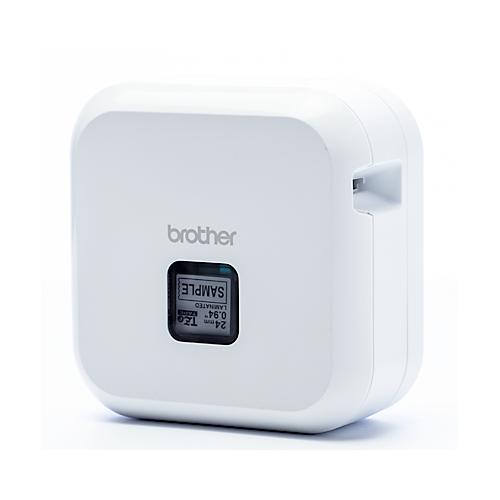Beschriftungsgerät Brother P-touch Cube Plus, USB/Bluetooth, iOS/Android, 20 mm/Sek., für 3,5-24 mm Etiketten, inkl. 24 mm TZe-Band, B 67 x T 128 x H 128 mm, weiß
