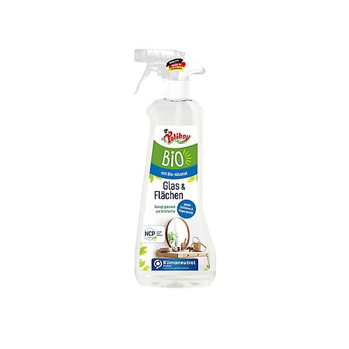 Bio Glasreiniger POLIBOY, für alle Glasflächen, streifenfrei, Sprühflasche mit 500 ml