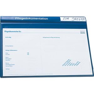 BOI Pflegedokumentenmappen System Line, 8 Klarsichttaschen, 4 Registerblätter, PVC, 19 mm Füllhöhe, blau BOI Pflegedokumentenmappen System Line, 8 Klarsichttaschen, 4 Registerblätter, PVC, 19 mm Füllhöhe, blau