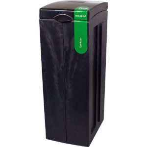 BonTon Abfalltrennsystem Bio-Abfall, 70 Liter, recyceltes Polypropylen, einzigartiges Design, B 280 x T 430 x H 771 mm, grau/grün BonTon Abfalltrennsystem Bio-Abfall, 70 Liter, recyceltes Polypropylen, einzigartiges Design, B 280 x T 430 x H 771 mm, grau/grün