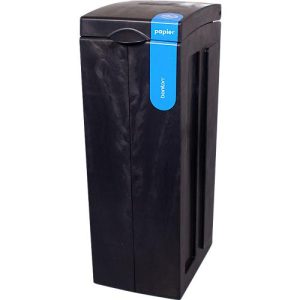 BonTon Abfalltrennsystem Papier-Abfall, 70 Liter, recyceltes Polypropylen, einzigartiges Design, B 280 x T 430 x H 771 mm, blau/grau BonTon Abfalltrennsystem Papier-Abfall, 70 Liter, recyceltes Polypropylen, einzigartiges Design, B 280 x T 430 x H 771 mm, blau/grau