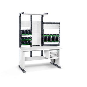 Bott Arbeitsplatzsystem Avero Komplettmodul 1, elektrisch höhenverstellbar, HPL beschichtete Spanplatte, bis 200 kg, lichtgrau/anthrazitgrau Bott Arbeitsplatzsystem Avero Komplettmodul 1, elektrisch höhenverstellbar, HPL beschichtete Spanplatte, bis 200 kg, lichtgrau/anthrazitgrau