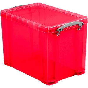 Box, Kunststoff, transparent rot, 19 l Box, Kunststoff, transparent rot, 19 l