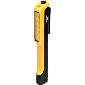 Brennenstuhl LED Clipleuchte HL 100, 107 + 10 lm, SMD-LEDs, 2 Schaltstufen, Clip und Magnet, B 16 x H 170 x L 30 mm, gelb/schwarz