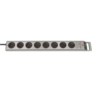 brennenstuhl® Steckdosenleiste Super Solid, 8-fach, 16 A, Kindersicherung, IP20, Kabellänge 2,5 m, silber brennenstuhl® Steckdosenleiste Super Solid, 8-fach, 16 A, Kindersicherung, IP20, Kabellänge 2,5 m, silber