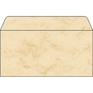 Briefumschläge Marmor, beige, 50 Stück