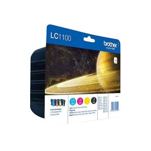 Brother LC1100 Value Pack – 4er-Pack – Schwarz, Gelb, Cyan, Magenta – original – Tintenpatrone