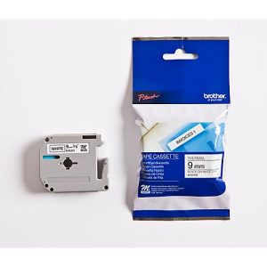 Brother M-Schriftbandkassette K 221, 9 mm, weiß/schwarz