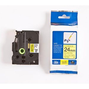 Brother Schriftbandkassette TZe-FX651, 24 mm, gelb/schwarz