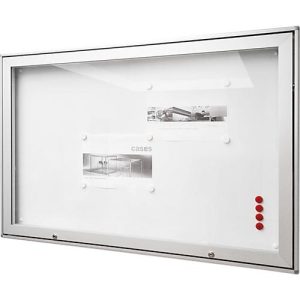 BST Schaukasten MEDIA AR, wetterfest für außen, ESG-Sicherheitsglas, Flügeltür, Sichtformat 21x DIN A4 BST Schaukasten MEDIA AR, wetterfest für außen, ESG-Sicherheitsglas, Flügeltür, Sichtformat 21x DIN A4