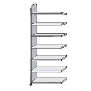 Büroregal Dante®, Regalfeld, H 2600 x B 800 mm, ohne Rückwand, weiß