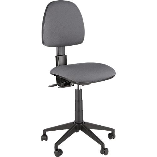 Bürostuhl Saloon, ohne Armlehnen, mit Kantenschutz, höhenverstellbar, anthrazit