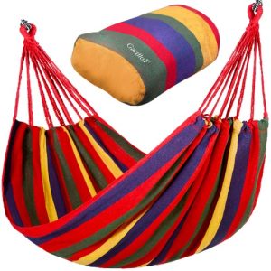 Bequeme und Strapazierfähige Hängematte mit Beutel. bunt