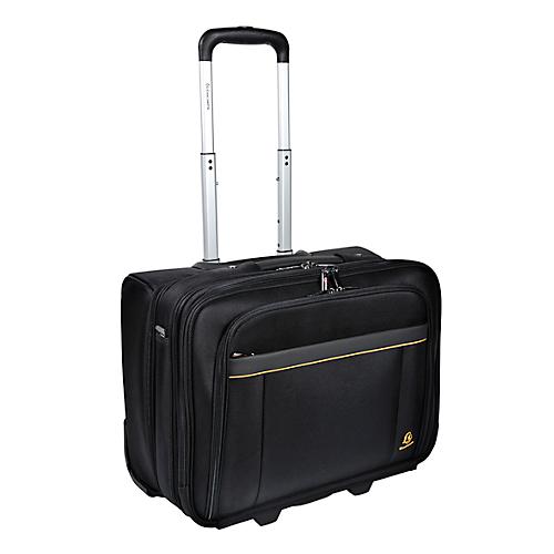 Businesstrolley Exacompta Exactive, für Notebooks bis zu 15,6'', L 450 x B 255 x H 395 mm, Polyester, schwarz