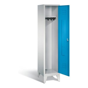 C+P Garderobenschrank Classic, H1850xB420xT500mm, Front Lichtblau, Korpus Lichtgrau (8010-12)
