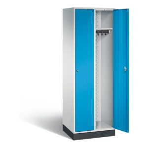 C+P Garderobenschrank Intro, H1950xB620xT490mm, Front Lichtblau, Korpus Lichtgrau (8170-201)