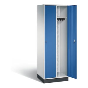 C+P Garderobenschrank Intro, H1950xB620xT490mm, Front Enzianblau, Korpus Lichtgrau (8170-201)