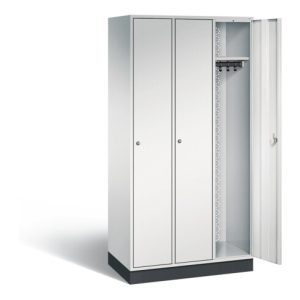 C+P Garderobenschrank Intro, H1950xB920xT490mm, Front Lichtgrau, Korpus Lichtgrau (8170-301)