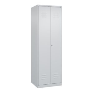 C+P Schwarz-Weiß-Spind Classic PLUS, 2 Abteile, 1850x600x500mm, 7035/7035 Verschluss Zylinderschloss