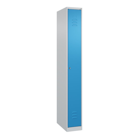 C+P Spind Classic PLUS, 1 Abteil, 1850x250x500mm, 7035/5012 Verschluss Zylinderschloss