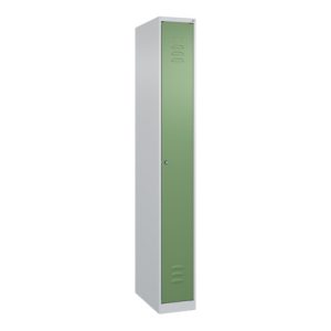 C+P Spind Classic PLUS, 1 Abteil, 1850x250x500mm, 7035/6011 Verschluss Zylinderschloss