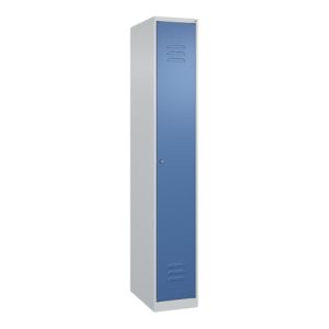 C+P Spind Classic PLUS, 1 Abteil, 1850x300x500mm, 7035/5023 Verschluss Zylinderschloss