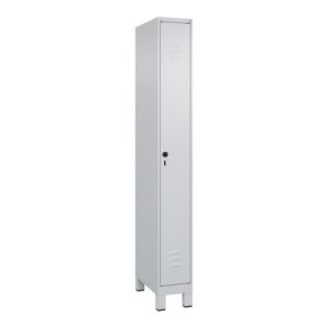 C+P Spind Classic PLUS, Füße, 1 Abteil, 1950x250x500mm, 7035/7035 Verschluss Sicherheits-Drehriegel 3 Garderobenhaken C+P Spind Classic PLUS, Füße, 1 Abteil, 1950x250x500mm, 7035/7035 Verschluss Sicherheits-Drehriegel 3 Garderobenhaken