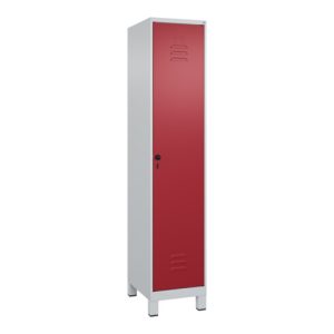 C+P Spind Classic PLUS, Füße, 1 Abteil, 1950x400x500mm, 7035/3003 Verschluss Sicherheits-Drehriegel 4 Garderobenhaken C+P Spind Classic PLUS, Füße, 1 Abteil, 1950x400x500mm, 7035/3003 Verschluss Sicherheits-Drehriegel 4 Garderobenhaken