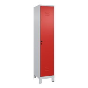 C+P Spind Classic PLUS, Füße, 1 Abteil, 1950x400x500mm, 7035/3020 Verschluss Sicherheits-Drehriegel 4 Garderobenhaken C+P Spind Classic PLUS, Füße, 1 Abteil, 1950x400x500mm, 7035/3020 Verschluss Sicherheits-Drehriegel 4 Garderobenhaken