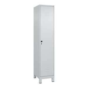 C+P Spind Classic PLUS, Füße, 1 Abteil, 1950x400x500mm, 7035/7035 Verschluss Sicherheits-Drehriegel 4 Garderobenhaken C+P Spind Classic PLUS, Füße, 1 Abteil, 1950x400x500mm, 7035/7035 Verschluss Sicherheits-Drehriegel 4 Garderobenhaken