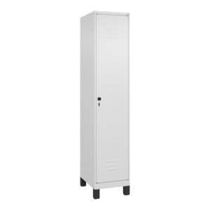 C+P Spind Classic PLUS, Füße, 1 Abteil, 1950x400x500mm, 9016/9016 Verschluss Sicherheits-Drehriegel 4 Garderobenhaken C+P Spind Classic PLUS, Füße, 1 Abteil, 1950x400x500mm, 9016/9016 Verschluss Sicherheits-Drehriegel 4 Garderobenhaken