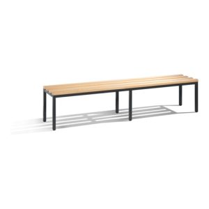 C+P Umkleidebank Basic, H420xB1960xT353mm Farbe Gestell Schwarzgrau