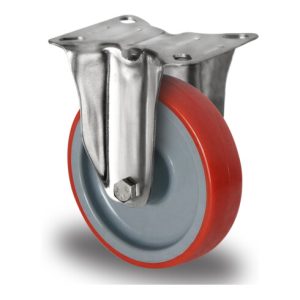 CASCOO Bockrolle ø 80 mm Serie N2U6 Rollenlager Edelstahl