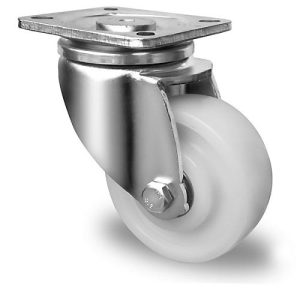 CASCOO Lenkrolle V0Z0, mit Rad-ø 100 mm x B 37 mm, Polyamid-Felge, Polyamid-Lauffläche, natur/weiß, Doppelkugellager, bis 500 kg CASCOO Lenkrolle V0Z0, mit Rad-ø 100 mm x B 37 mm, Polyamid-Felge, Polyamid-Lauffläche, natur/weiß, Doppelkugellager, bis 500 kg