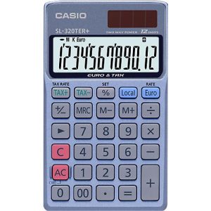 Casio Taschenrechner SL-320TER+, 12-stellig Casio Taschenrechner SL-320TER+, 12-stellig