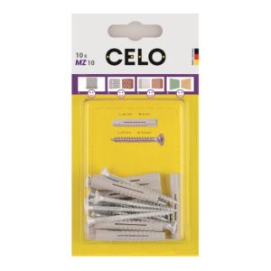 CELO Blister Mehrzweckdübel mit Schraube MZ 6 SPS
