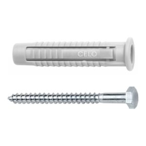 CELO Dübel FX 10 inkl. Sechskant-Holzschraube SKS 7,0×65