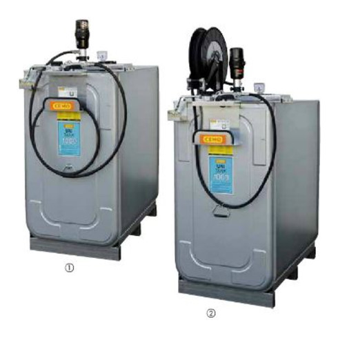 CEMO Schmierstoff-Kompaktanlage ECO elektrisch für Frischöl 750 Liter + 15m Schlauch