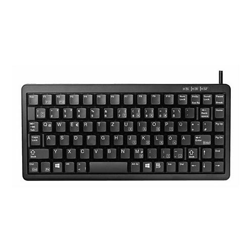 CHERRY Compact-Keyboard G84-4100 - Tastatur - PS/2, USB - Deutsch - Schwarz