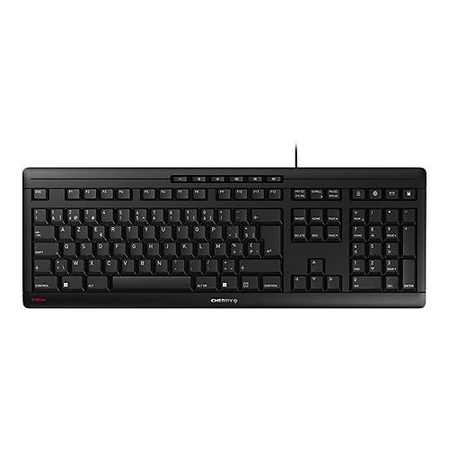 CHERRY STREAM KEYBOARD - Tastatur - Belgien - Schwarz