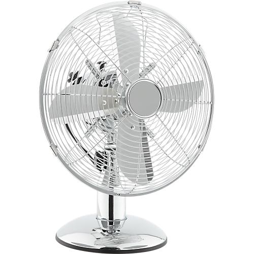 Chrome-Line Tischventilator, Ø 300 mm, H 450 mm, 3 Geschwindigkeitsstufen, Metallrotorblätter