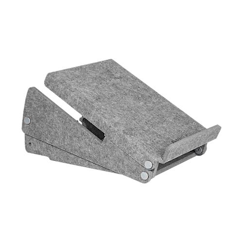 Circular-Line Laptopständer Bakker Elkhuizen Ergo-Top 320, 60% recyceltes Material, B 215 x H 140 x T 350, lichtgrau