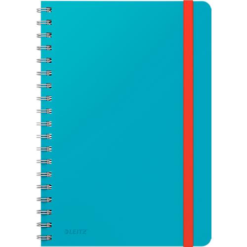 Collegeblock Leitz Cosy, DIN B5, kariert, spiralgebunden, 100 g/m² Papier, 80 Blatt, blau