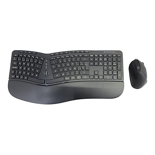 Conceptronic ORAZIO02ES ERGO - Tastatur-und-Maus-Set - Spanisch - Schwarz