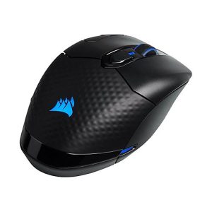 CORSAIR Gaming DARK CORE RGB PRO – Maus – optisch – 8 Tasten – kabellos, kabelgebunden – 2.4 GHz, Bluetooth 4.2 LE, USB 2.0