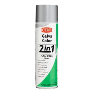 CRC Zink-Korrosionsschutzspray mit Farbe, Galvacolor 2 in 1 , 500 ml, Farbe: SILVER