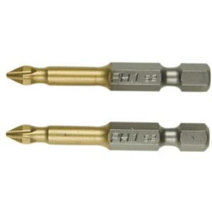 Phillips PH1 Kreuzschlitz Bits. 2 Stück Bit Schraubeinsätze Länge 50mm